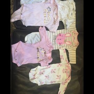 Assortment of long and short sleeved onesies